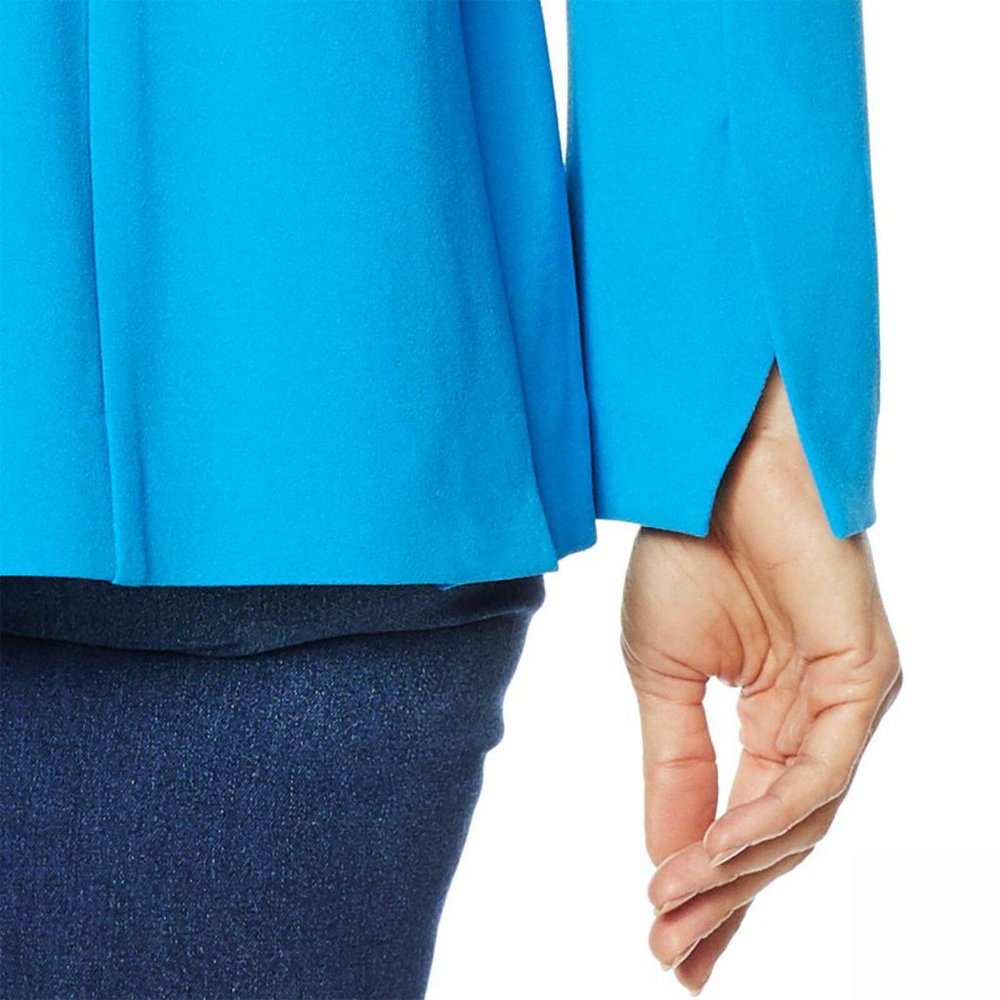 NWT DG2 Stretch Crepe Blazer 3X Blue - Picture 2 of 7